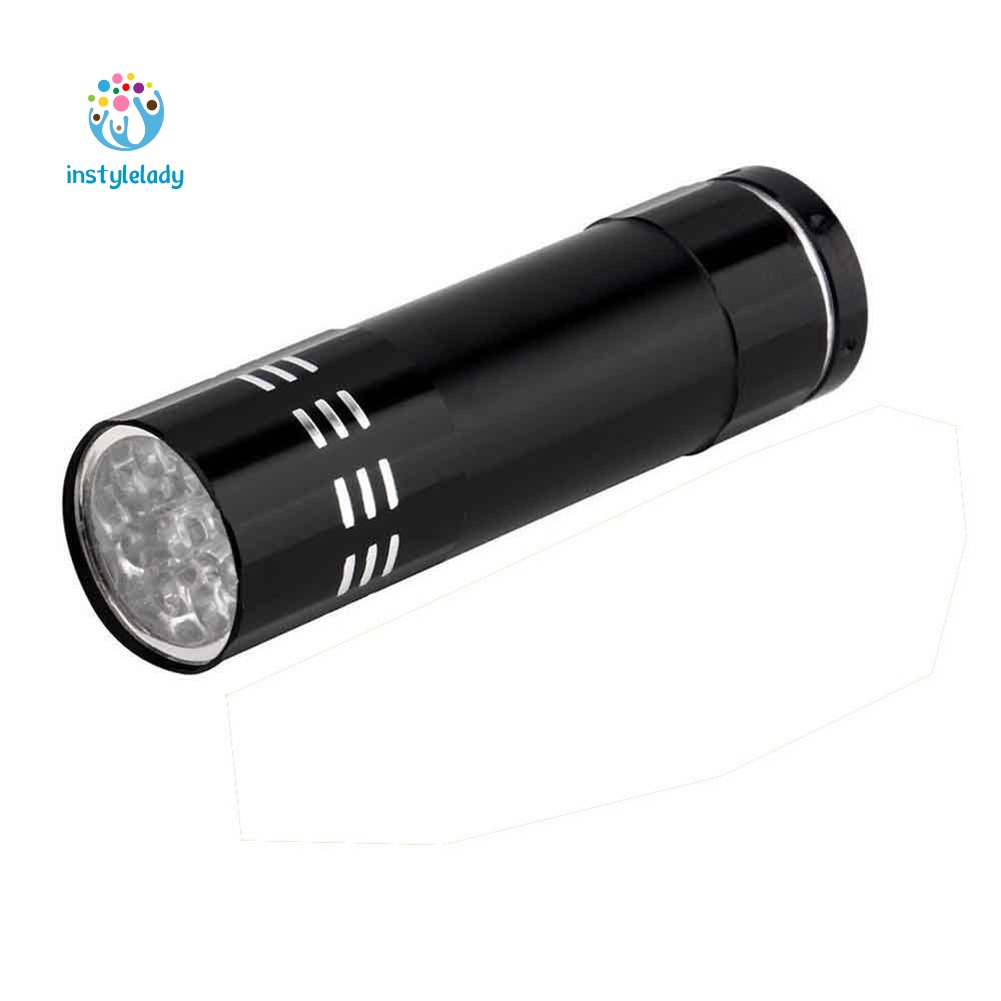 Đèn pin UV ánh sáng tím 9 bóng Led nhỏ gọn và tiện dụng