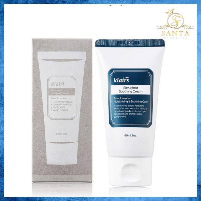 Kem dưỡng ẩm phục hồi da Klairs Rich Moist Smoothing Cream 60ml