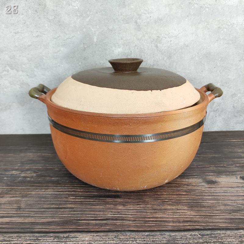 ✴┇28KNồi hầm kiểu cổ truyền thống gia đình ga lò đất sét lẩu súp cháo thịt Triều Châu