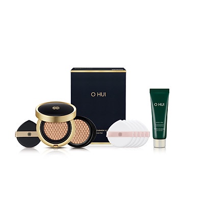 Set Phấn Nước Che Khuyết Điểm Mịn Da Ohui Ultimate Cover Cushion Satin Finish Special Set