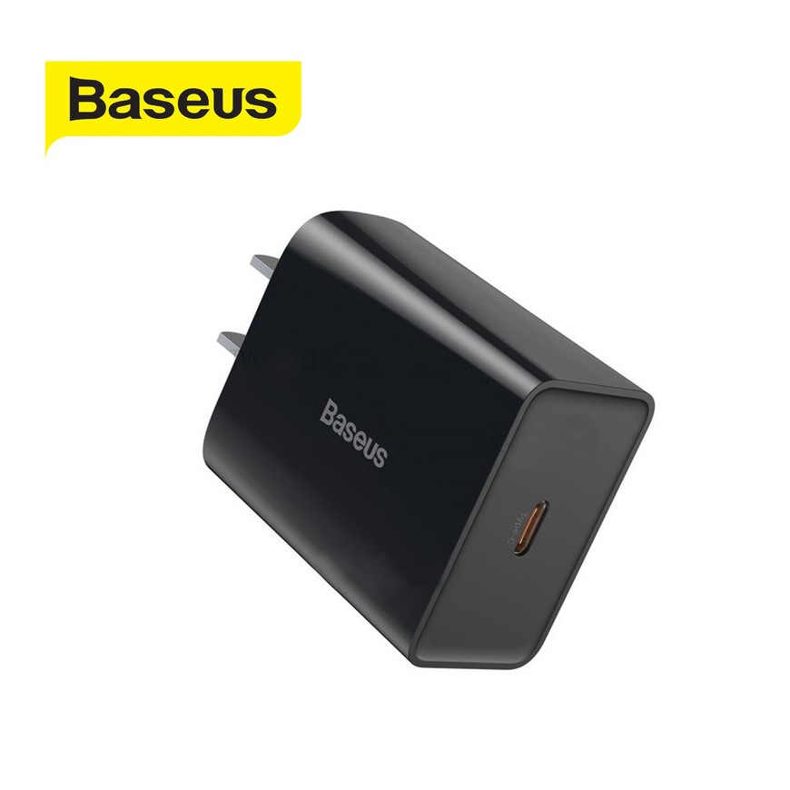 Củ sạc nhanh PD18W Baseus Speed Mini một cổng sạc Type-C, sạc nhanh 3A, Quick Charge, tương thích nhiều thiết bị