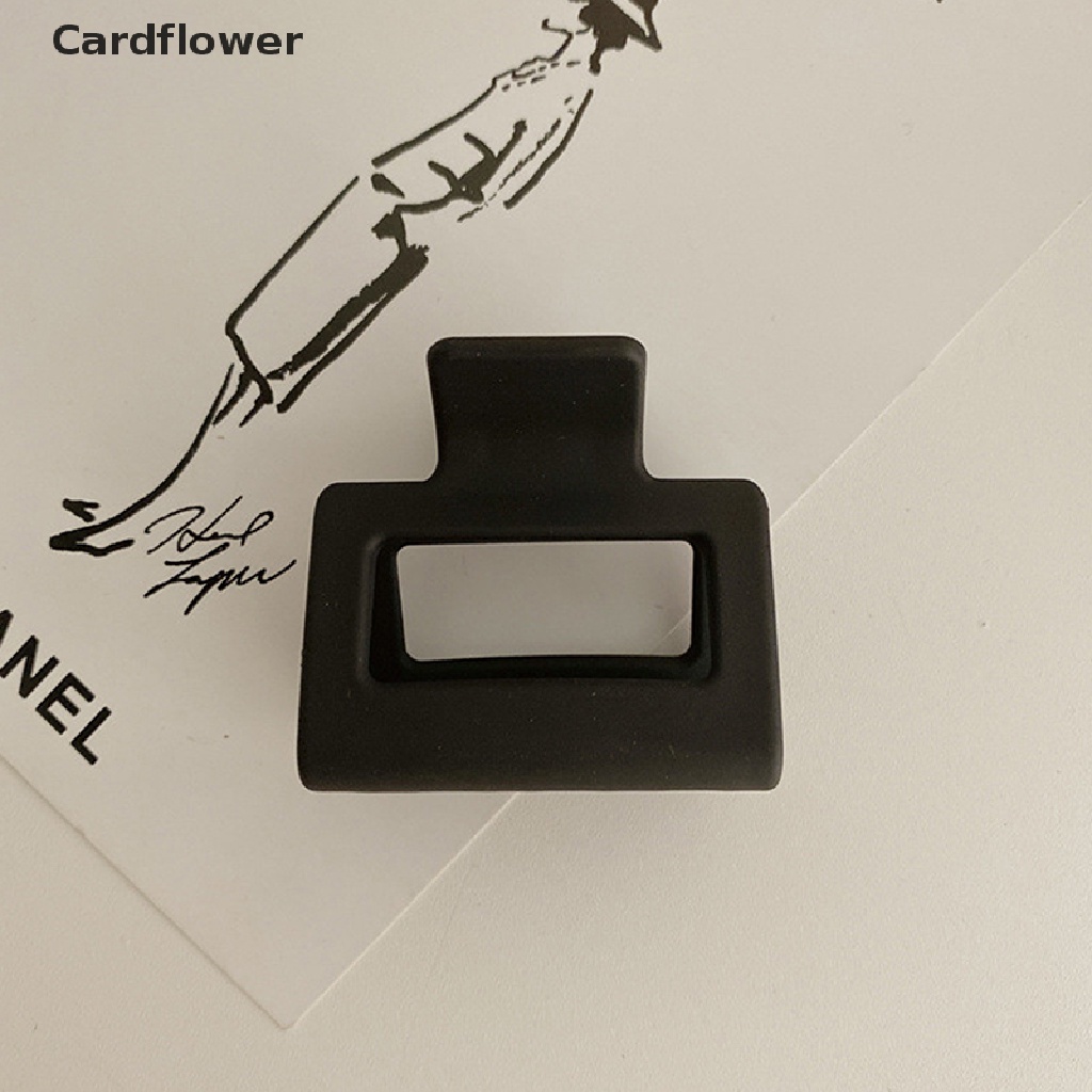 &lt; Cardflower &gt; Kẹp Tóc Càng Cua Cỡ Nhỏ Màu Trơn Thời Trang Hàn Quốc Cho Nữ