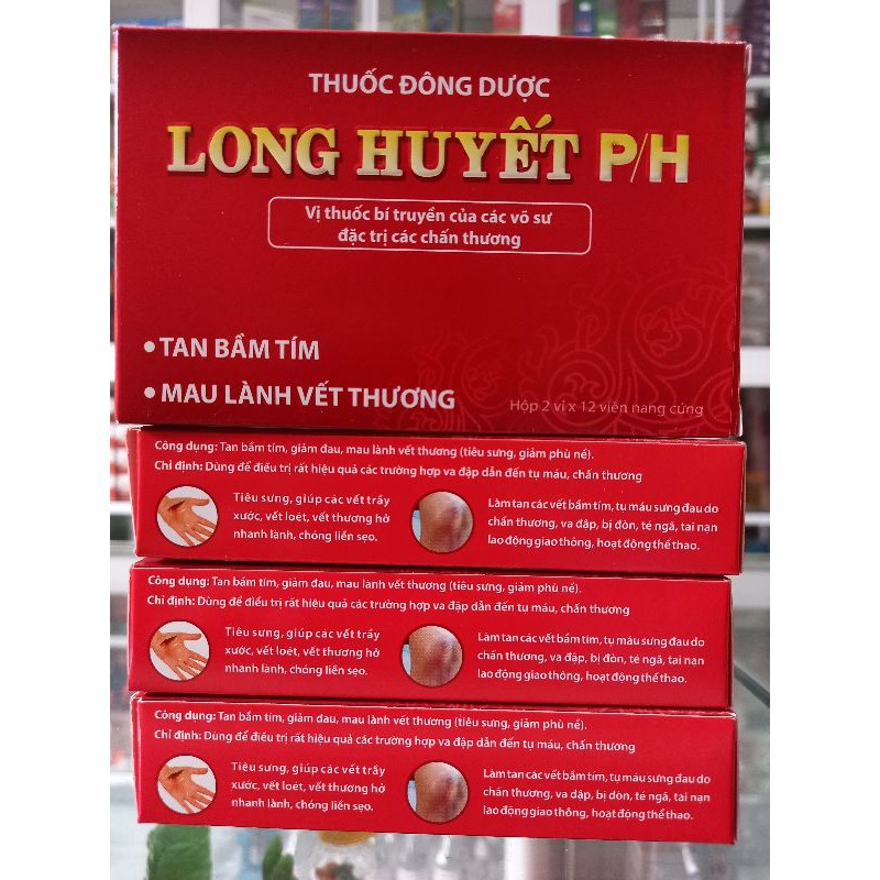 LONG HUYẾT PH hộp 2 vỉ x 12 viên