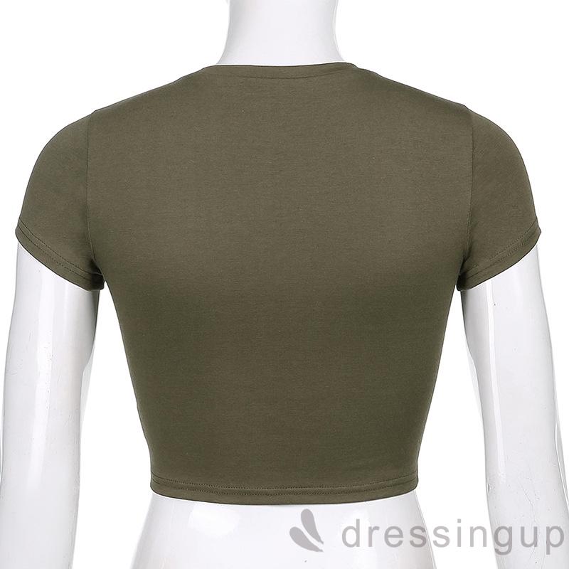 Áo Thun Nữ Tay Ngắn Cổ Tròn Họa Tiết Trái Tim Độc Đáo