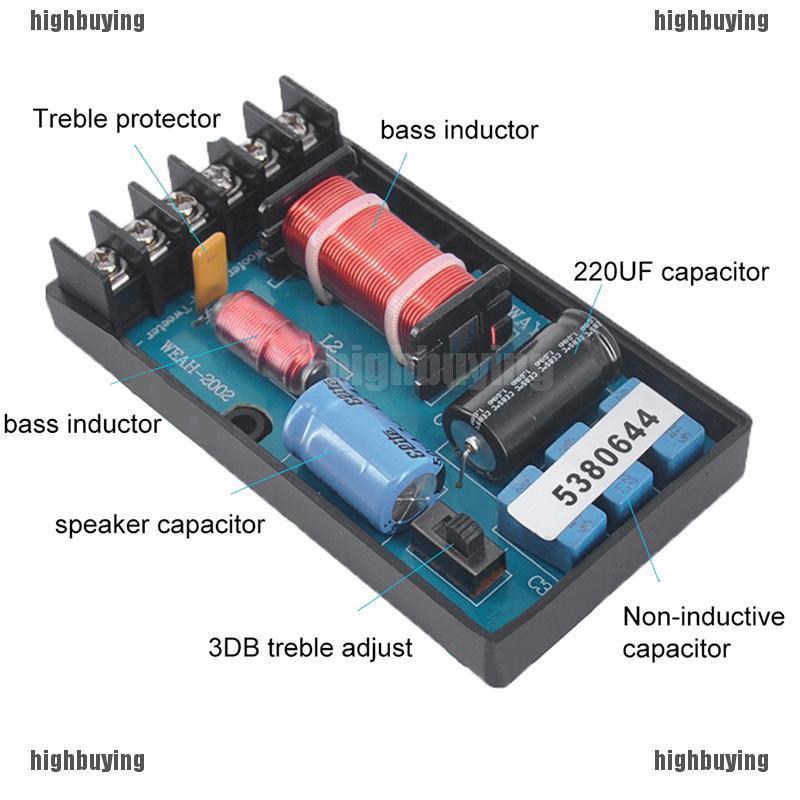 ☼ Hbvn ☼ Bộ Lọc 2 Tần Số 120W 55Hz-20KHz 2 Chiều Cho Loa Xe Hơi