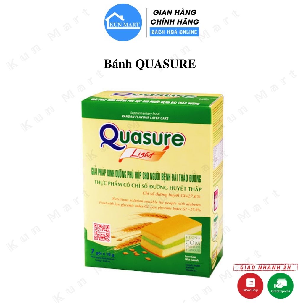 Bánh quy Quasure Light đủ vị thơm ngon hộp 140g (Dành cho người ăn kiêng, tiểu đường)