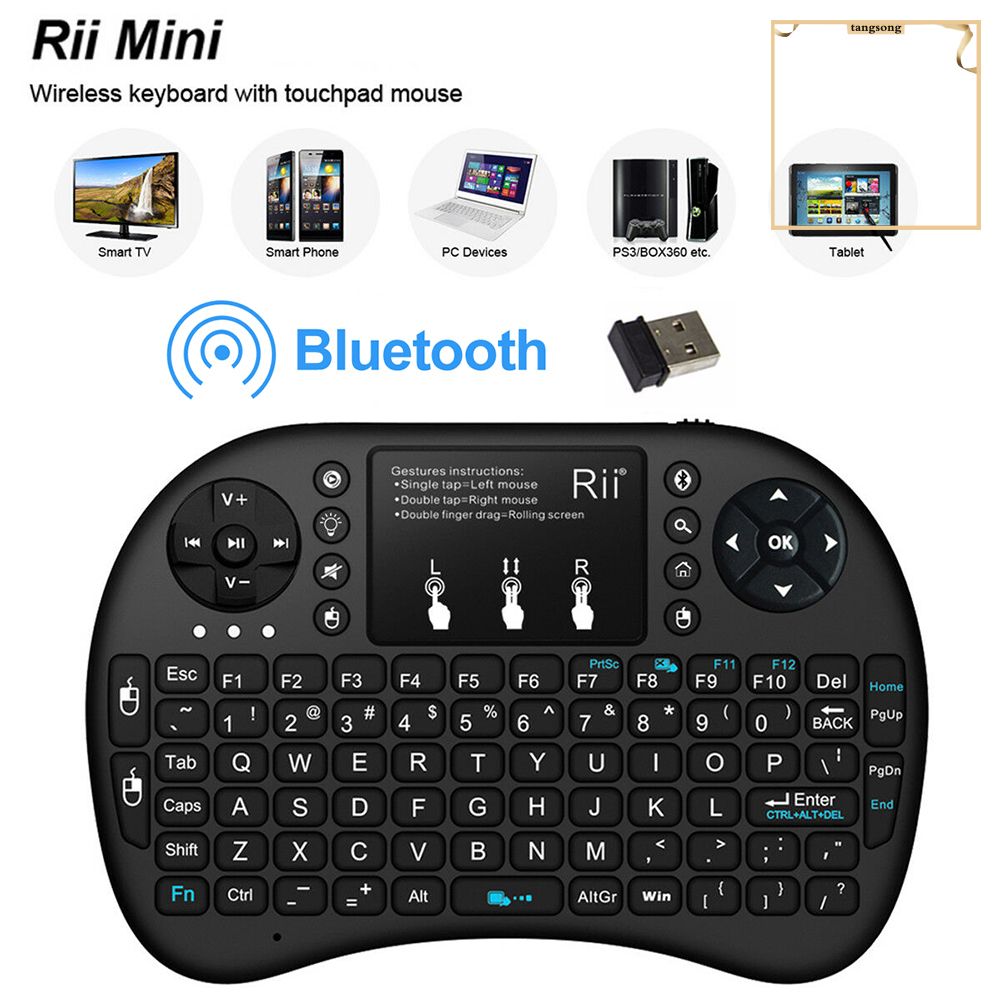 Bàn Phím Không Dây Bluetooth Mini I8 Tích Hợp Cảm Ứng Cho Máy Tính Bảng Xbox 360