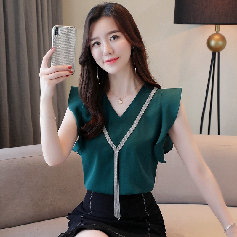 Áo Chiffon Công Sở Không Tay Phong Cách Hàn Quốc Cho Nữ | BigBuy360 - bigbuy360.vn