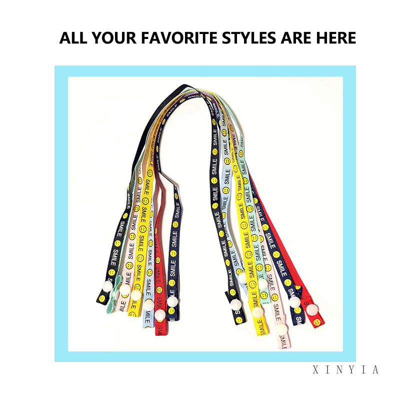 (Hàng Mới Về) Dây Đeo Khẩu Trang Hình Mặt Cười Có Thể Điều Chỉnh Tiện Dụng