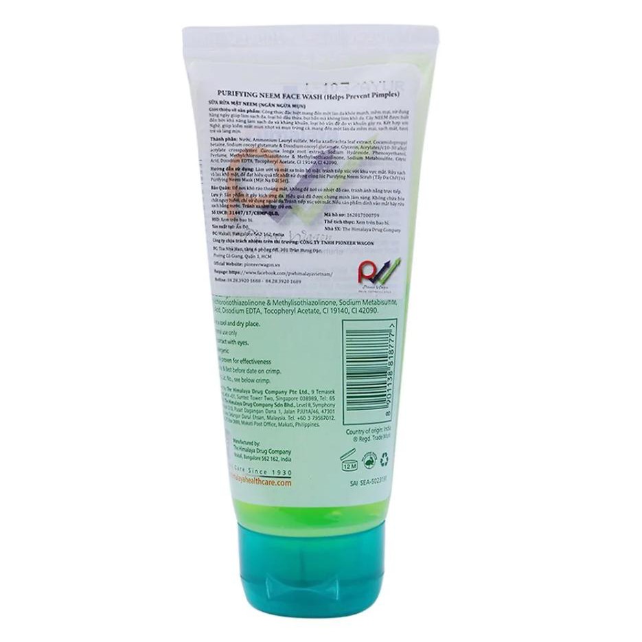 Sữa Rửa Mặt Ngừa Mụn Trứng Cá Himalaya Purifying Neem Face Wash