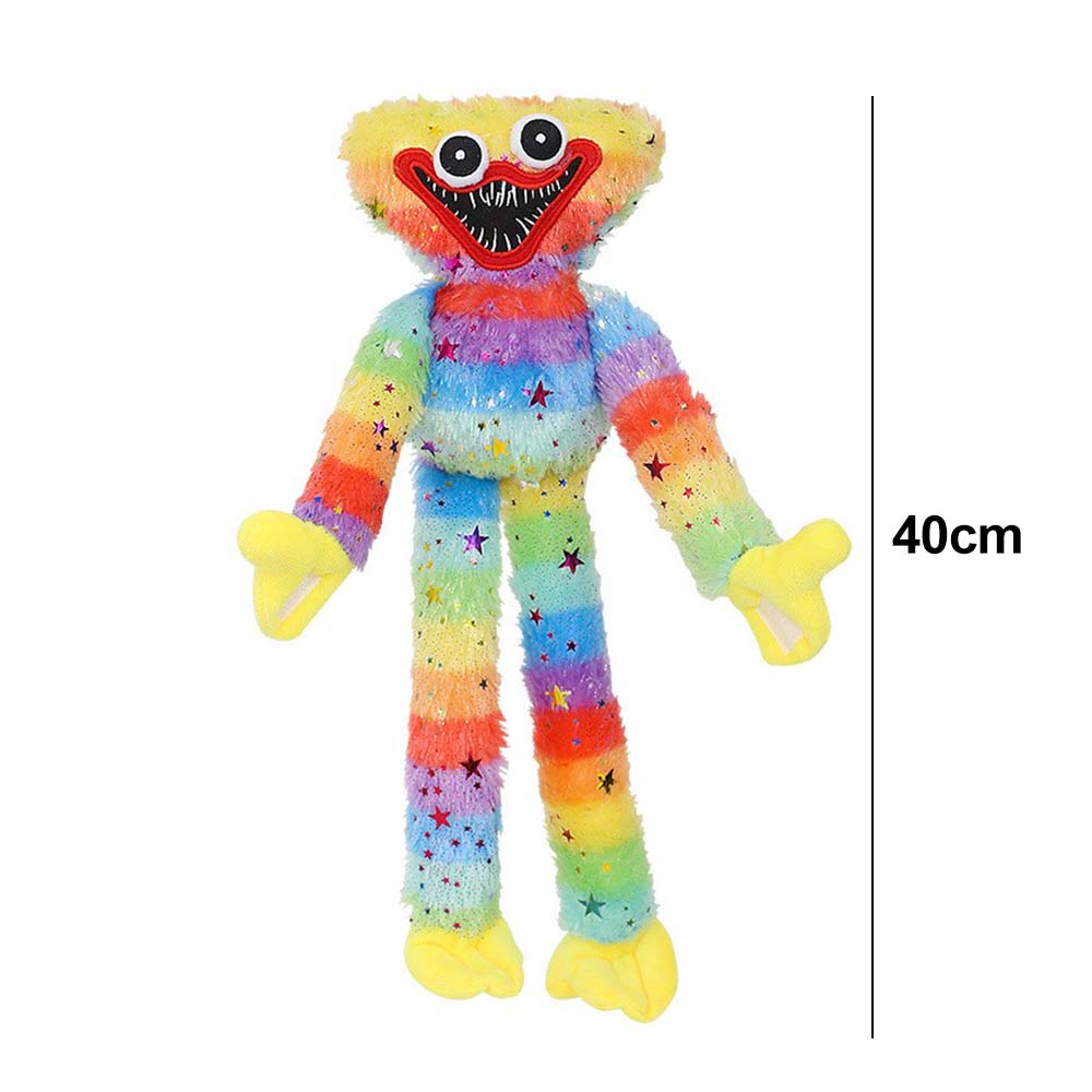 40cm Poppy Playtime Sparkling Stars Poppy Plush Toy Huggy Wuggy Bronzing Rainbow Poppy Game Character Plushie Gifts For Kids And Fan