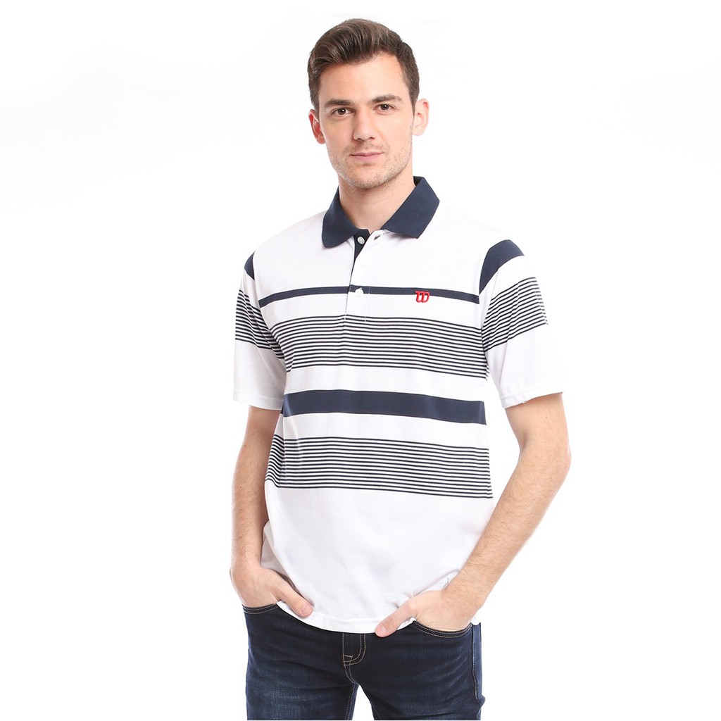 Wilson Áo Thun Polo Chơi Tennis Thời Trang Cho Nam 770