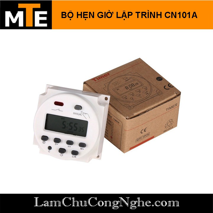Công tắc hẹn giờ điện tử lập trình CN101A hiển thị màn hình kĩ thuật số LCD