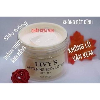[Chính hãng] Kem body Livy's vàng 250gr