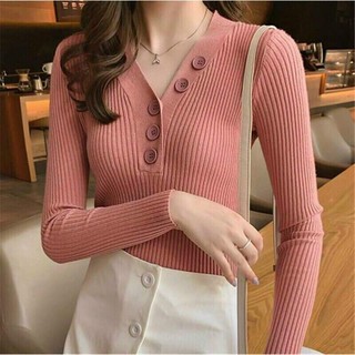 áo len dài , cổ v, có cúc chất đẹp