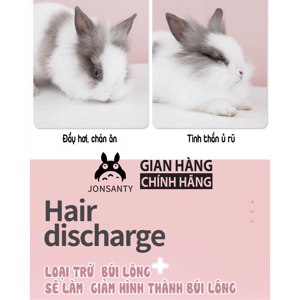 Gell dinh dưỡng cho thỏ bổ sung vitamin khoáng chất thương hiệu JONSANTY giải quyết vấn đề búi lông cst332