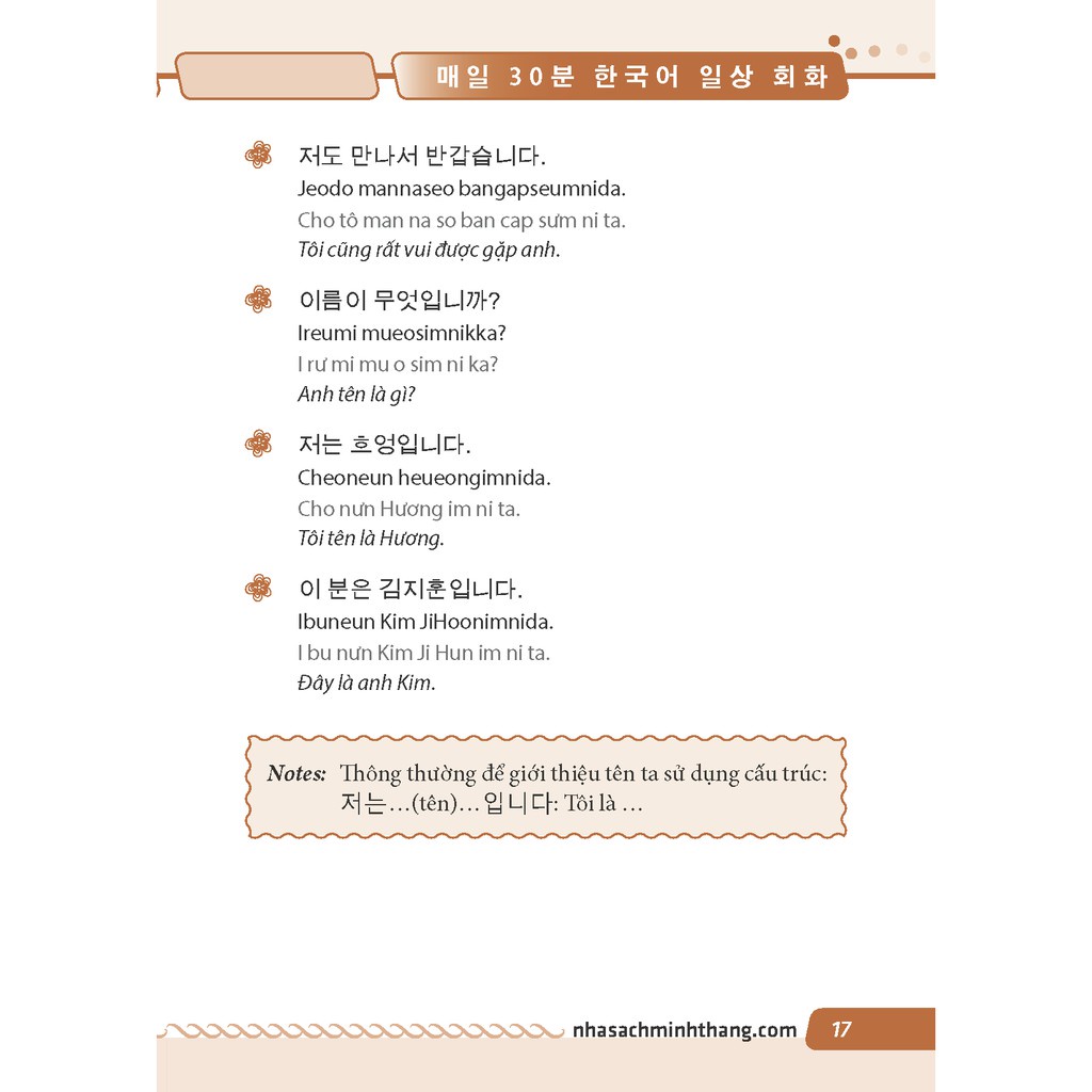 Sách - 30 phút tự học tiếng Hàn mỗi ngày( bìa mềm) Tặng Bookmark