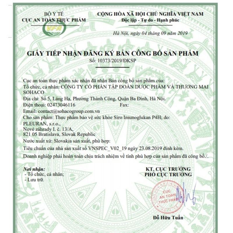 Siro Tăng Cường Miễn Dịch Cho Bé Imunoglukan P4H 120ml