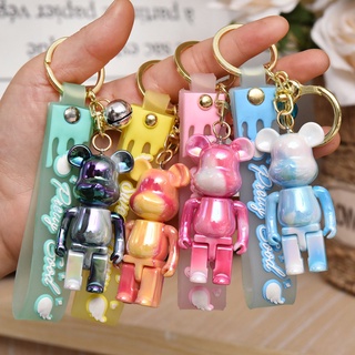 Móc khóa Bearbrick Gấu 9 màu phụ kiện túi xách móc khoá thời trang