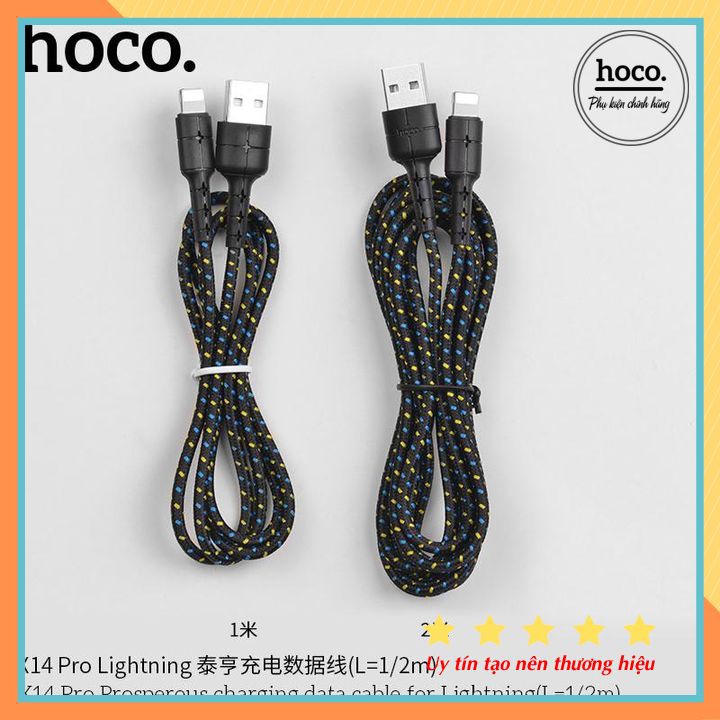 Dây Cáp Sạc Hoco X14/Hoco X14 Pro Cho IPtablet táo-- Bảo Hành 12 Tháng