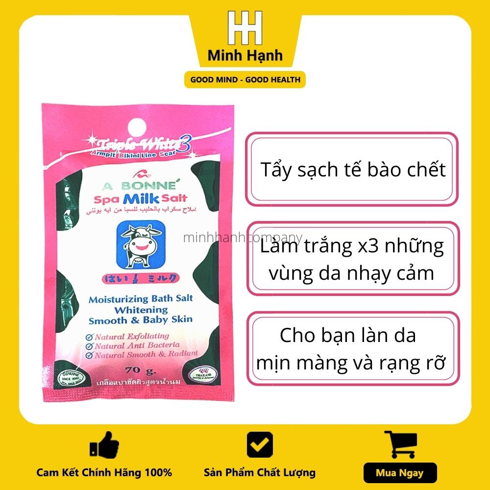 Muối Tắm Sữa Bò A Bonne Spa Milk Salt Gói Nhỏ 70g Hàng Thái Lan Chính Hãng Tẩy Tế Bào Chết Minh Hạnh Company