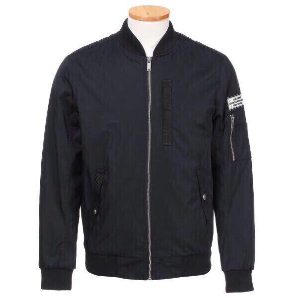 Áo bomber nam trần bông  AD HOC xuất khẩu Hàn màu đen
