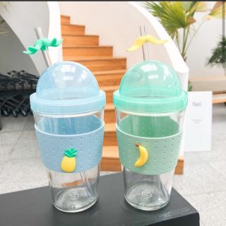 Ly nước hoạ tiết trái cây / bình nước cute