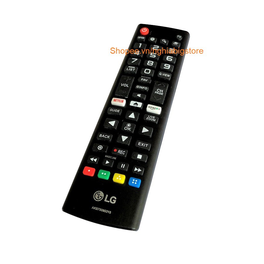 Remote Điều Khiển Tivi LG, Internet Smart TV Thông Minh LG AKB75095315 Grade A