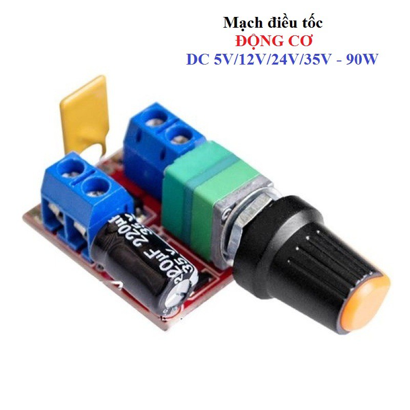 Mạch điều tốc động cơ mini PWM 5A 4.5v- 35v 90w