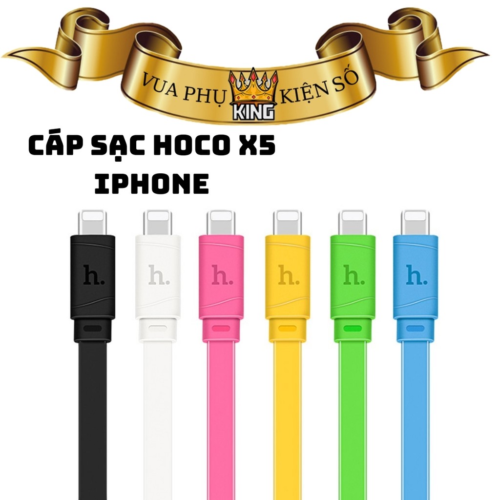 Cáp sạc Hoco X5 sắc màu - Cáp Iphone