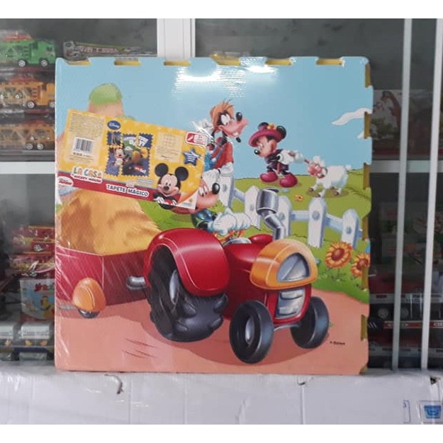 [KHO SỈ] Thảm xốp hoạt hình bộ 4 miếng 60x60cm hình Mickey