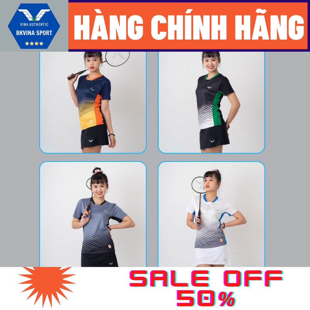 ÁO THUN NỮ THỂ THAO VNXK, CHÍNH HÃNG, CHẠY BỘ, CẦU LÔNG, ...