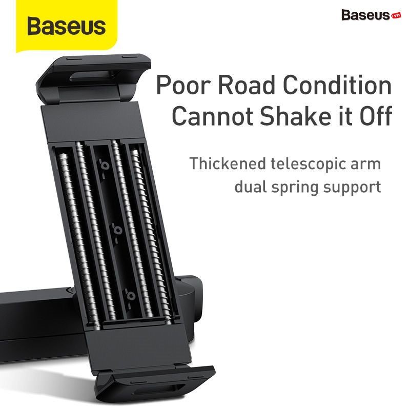 Giá đỡ điện thoại và máy tính bảng từ 4.7-12.3 inch xếp gọn gắn ghế xe hơi ôtô Baseus Fun Journey Backseat Lazy Bracket