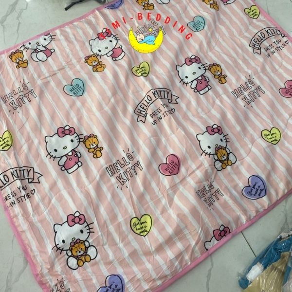 Chăn hè cotton đũi cho bé đi học mềm, thoáng mát kích thước 1x1,4m – Timibedding