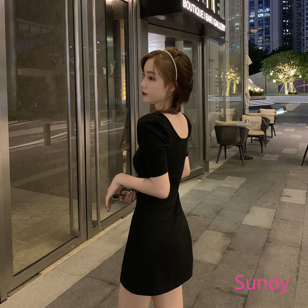 Đầm Đen Dự Tiệc Phối Nơ Phong Cách Retro Thanh Lịch | BigBuy360 - bigbuy360.vn