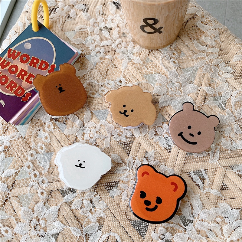 Giá đỡ điện thoại epoxy có túi khí họa tiết hoạt hình đáng yêu