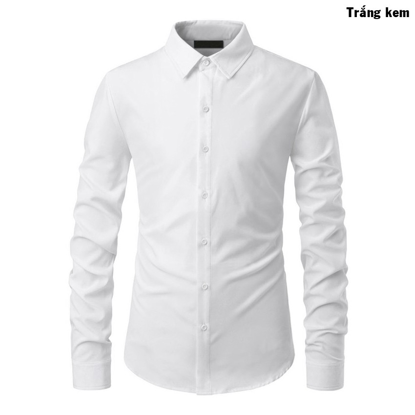 Áo sơ mi nam đẹp unisex trơn form rộng vừa áo trắng đi học nam vải mịn mềm mại phong cách Hàn Quốc Oreno | BigBuy360 - bigbuy360.vn