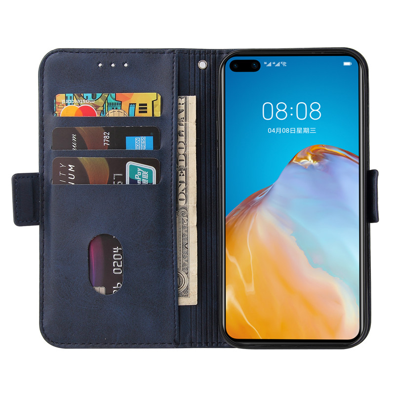 Bao da điện thoại mềm kiểu ví đựng thẻ có nắp lật cho Huawei P Smart/P Smart Z Nova 5i/3I/2I