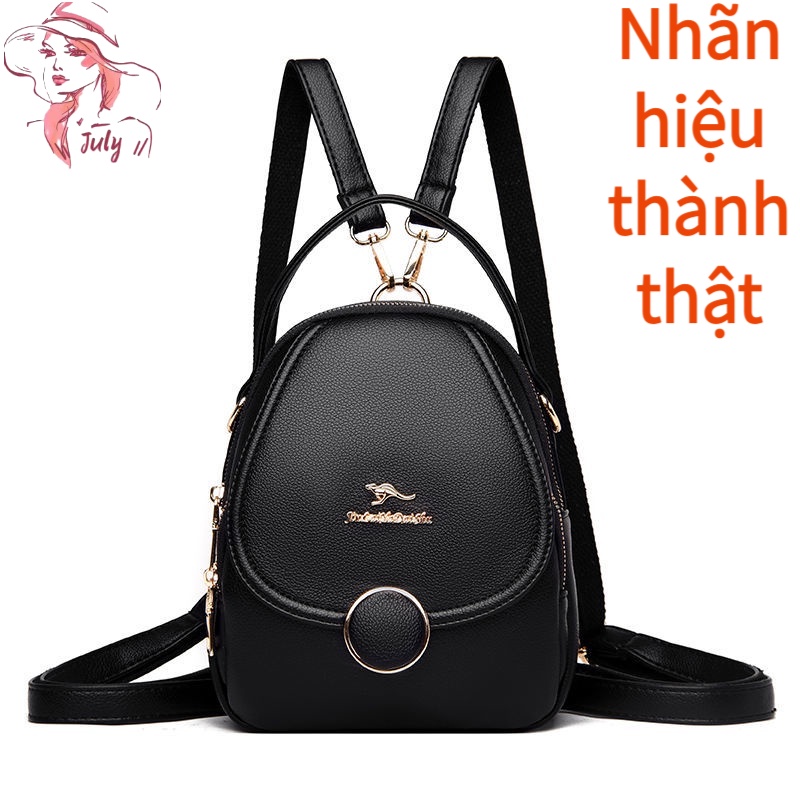 Thương hiệu Chính hãng Ba lô Da Ba lô Nhỏ Ba lô Mới của Phụ nữ Ba lô Thời trang Đa năng Logo Kangaroo
