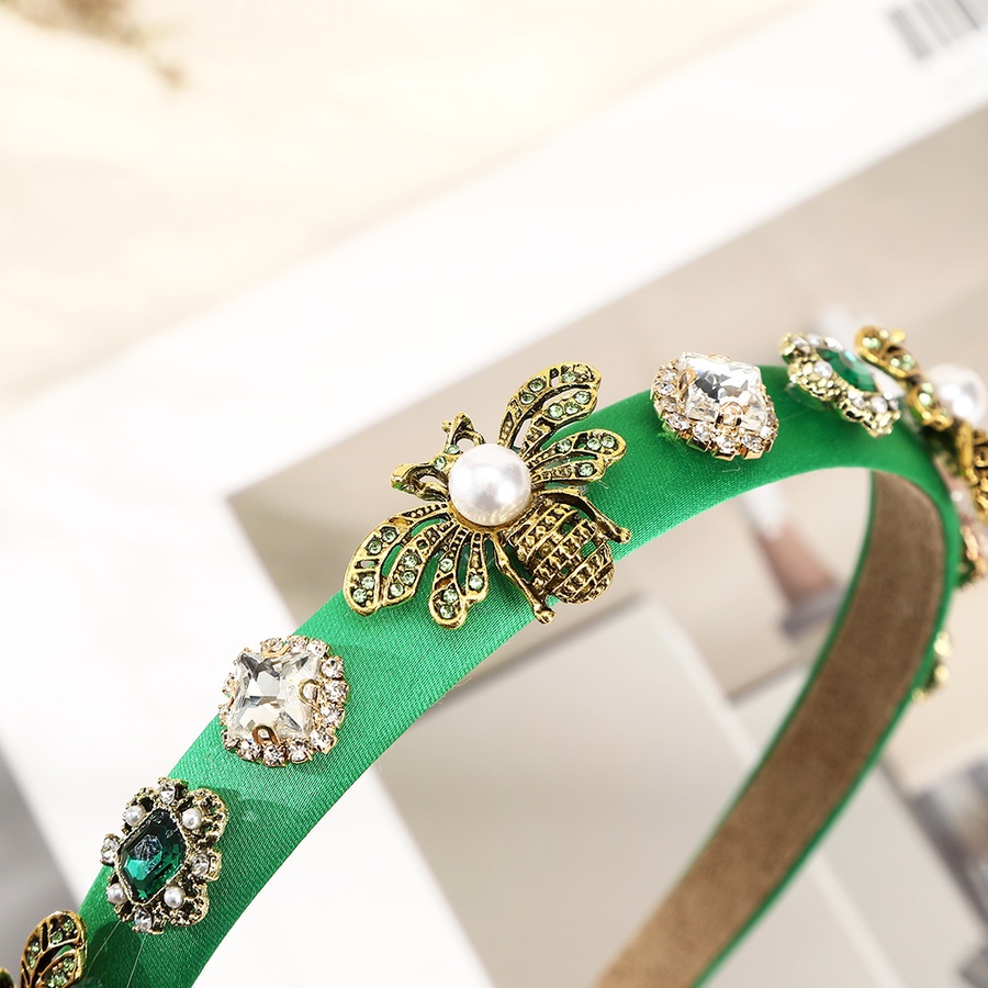 Băng Đô Cài Tóc Đính Đá Và Ngọc Trai Nhân Tạo Xinh Xắn Cho Nữ