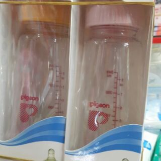 Xúc bình sữa pigeon cổ thường 120ml,240ml
