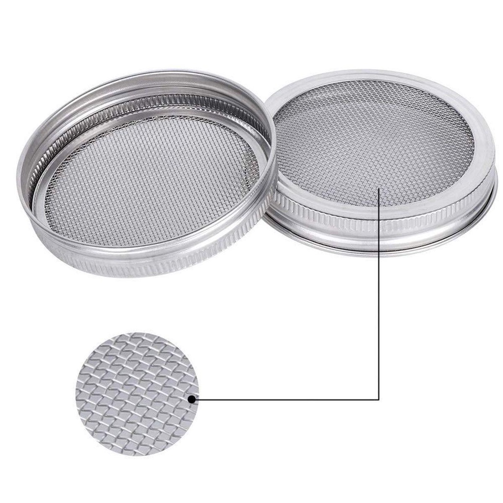 Bộ Lọ Mầm Non Miệng Rộng Bằng Thép Không Gỉ Kèm Giá Đỡ Tiện Dụng Ốp