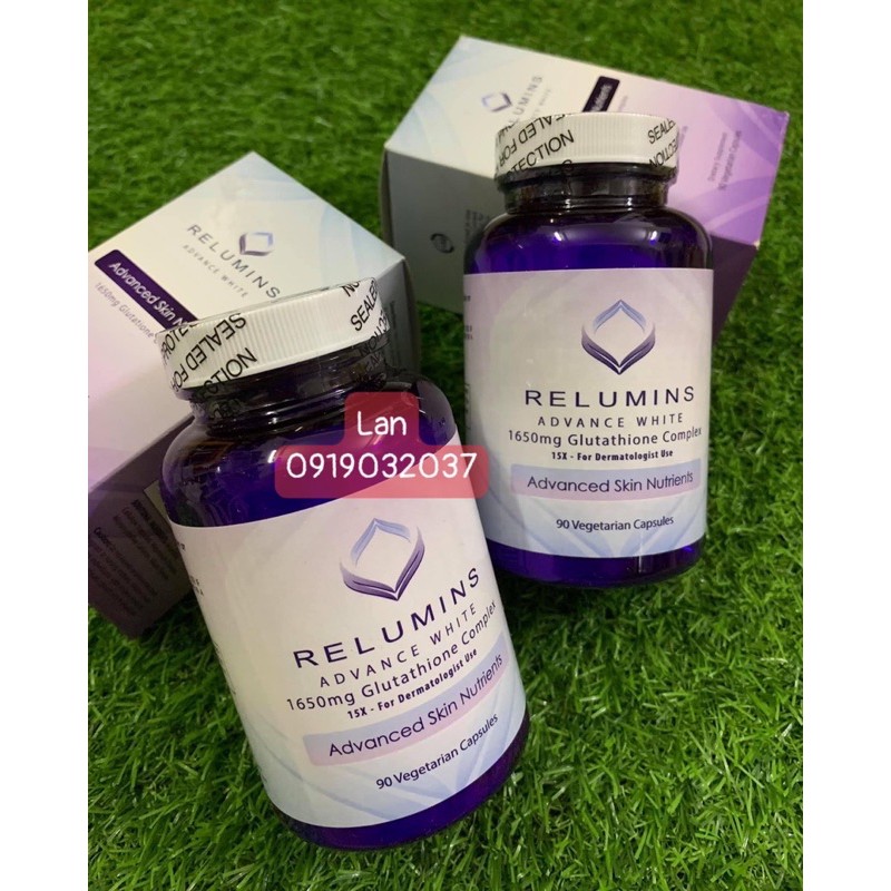 viên uống trắng da relumin 90  viên 1650mg | Thế Giới Skin Care