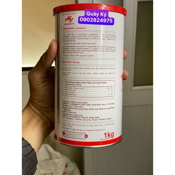 Bột nêm thịt gà Ajinomoto 1kg