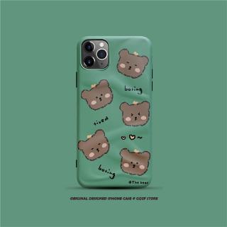 Ốp lưng silicone hình con gấu dễ thương cho iphone11 pro xs / x xr iphone8 / 7 / 6s