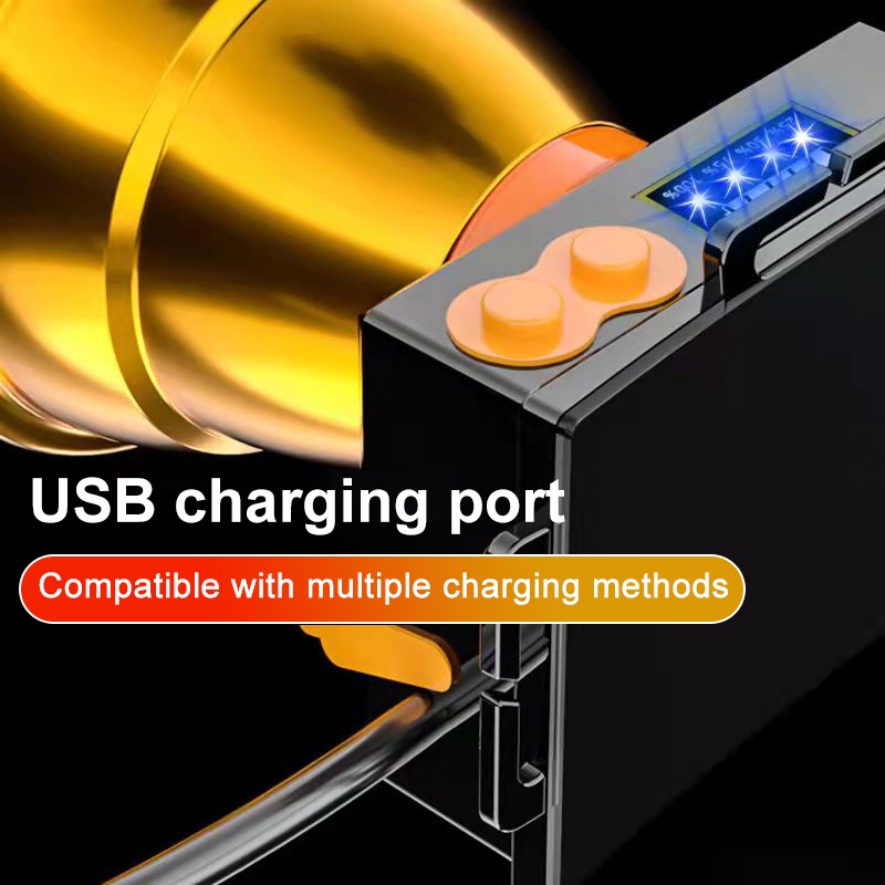Đèn pha có thể sạc lại Đèn pha LED chống thấm nước 6000 Lumens Đèn pin siêu sáng 3 chế độ Đèn pha dành cho người lớn Đi bộ đường dài Cắm trại