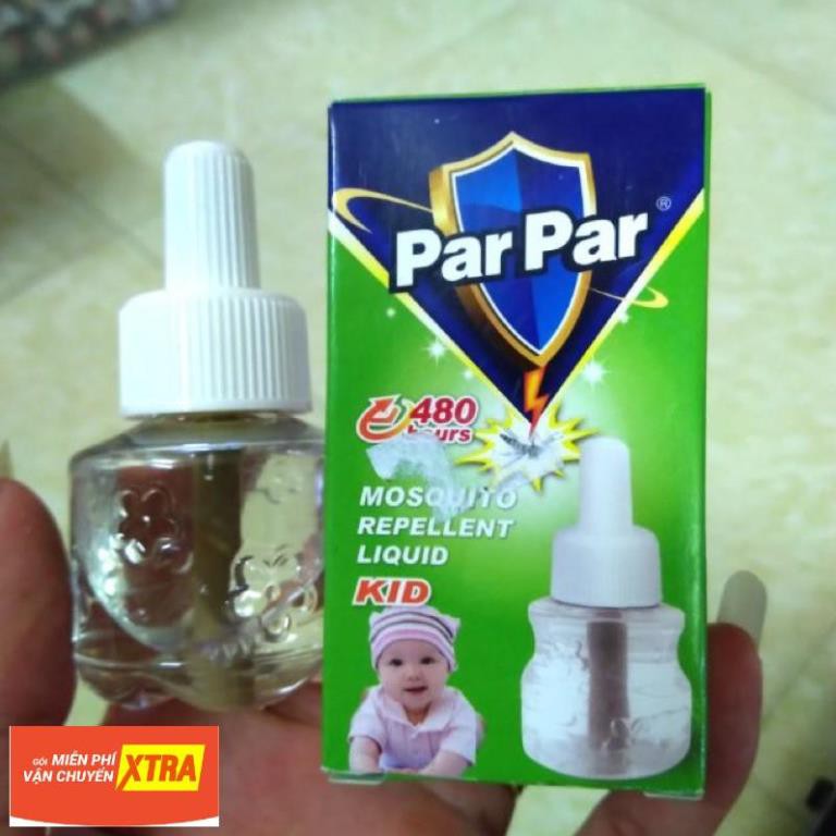 Tinh dầu đuổi muỗi parpar 480h (màu xanh in chữ parpar)