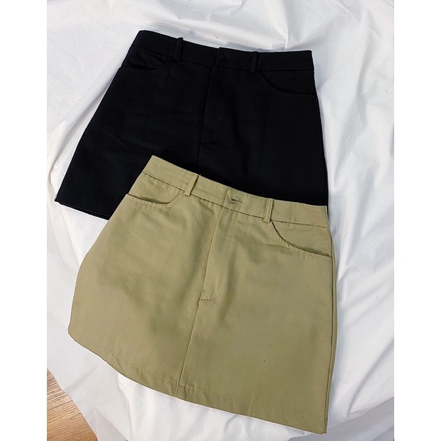 CHÂN VÁY kaki dáng A chất dày dặn, form đẹp, có lót quần | BigBuy360 - bigbuy360.vn