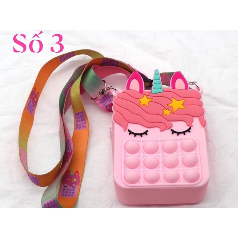 Túi Pop It Silicon Đeo Chéo Cho Bé Siêu Hot