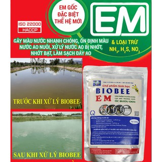 [Combo 10 gói] Chế phẩm sinh học BioBee Em (Bio-Bee) xử lý nước, làm trong và giảm bùn đáy ao nuôi thủy sản